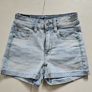 Light Blue Denim Women's Shorts